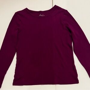 Kim Rogers Purple Long Sleeve Blouse